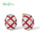 SANTUZZA 925 Sterling Silver Stud Earrings White CZ Red Cross Oval Enamel Jewelry