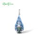 SANTUZZA 925 Sterling Silver Pendant Green Spinel Blue Enamel Peacock Jewelry