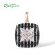 SANTUZZA Pendant 925 Sterling Silver Black Spinel White CZ Star Square Fine Jewelry