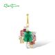 SANTUZZA 925 Sterling Silver Pendant Sparkling Colorful Jewelry