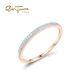 SANTUZZA 14K 585 Rose Gold Ring Sparkling Diamond Fine Jewelry