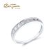 SANTUZZA  9K 375 White Gold Ring Sparkling Diamond Fine Jewelry